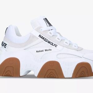 Naked Wolfe Men’s White Sneakers